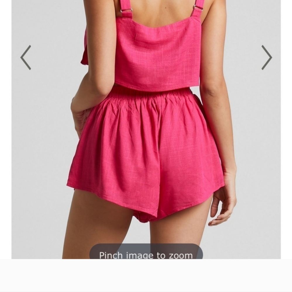 SHOWPO. - WOMENS ZANRIE HIGH WAISTED BOOTIE FLARE SHORTS - Picture 1 of 10